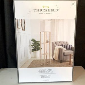 Beautiful Floor Lamp with Shelves.